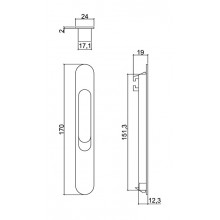 LOCK 2172 WHITE WITHOUT SCREWS