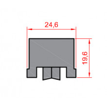 ADJUSTABLE ZAMAK TANDEM WHEEL S AL 18