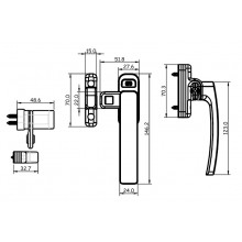 PRESSURE LOCK 5280 WHITE CUADRO MR LEFT HAND