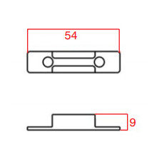 STANDARD STAPLE FOR THE BOLT