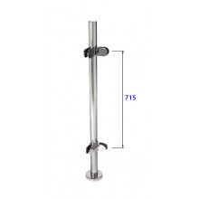 POSTE CUATRO PINZAS 90 38.1524 IBR  XC44304P90 E  INOX BRILLO AISI 316 TUBO 43MM IN