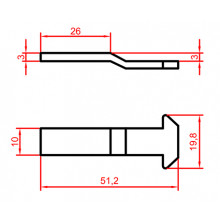 NAIL 2035 FOR LOCK 4308