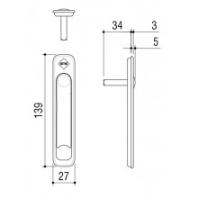 FLAT HANDLE 3030 WHITE  SPECIAL FOR MULTIPOINTS 