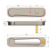 HANDLE P22091 WHITE