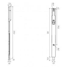 VERROU CONDAMNATION CE 9200 GRAND OUVRANT SECONDAIRE  BLANC