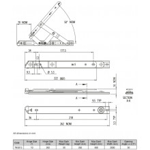 HINGE FOR CASEMENT AN PROYECTING OPENING 23 263