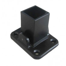 BANISTER BASE 40X40  BLACK