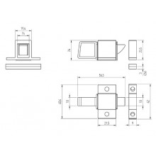 SWINGING LOCK 606 WHITE