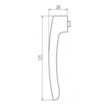 HANDLE FOR OPERATING LOCK SYSTEM 9520 WHITE