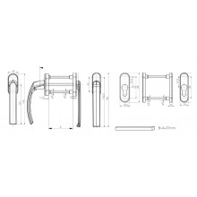 MANILLA MULTIFUNCION DOBLE  1 PLANA    EMBELLECEDORES VICTORY 192.INOX.00.45 INOX MD
