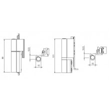 JGO BISAGRAS HOGER BLANDA GALICUBE D0126.PI  1404AI  ANODIZADO INOX 2  HOJA REGULABLE 130KG DB