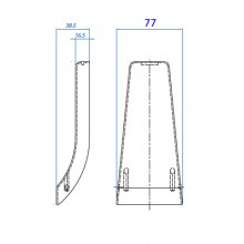TAPA PINZA CAMALEON E2000360 INOX SATINADO AISI 304 JGO IN