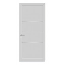 PANEL MODELO LR4 BLANCO 9016 CON 4 RAYAS INOX LR4i 2000X800X24