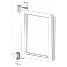 BISAGRA OSCILO B111402 NEGRA 2  HOJA JGO ST