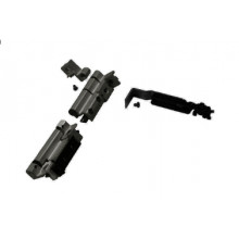 BISAGRA OSCILO WEEN 3400.23 RAL 7022  300  TEXTURADO 2   HOJA REGULABLE JGO MS