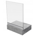 BARANDILLA INFINITY GLASS U A SUELO ANODIZADO PLATA VIDRIO 8 8 EX