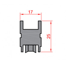 RUEDA S AL 15 3750 multipunto EXTOL TANDEM ZAMAK ROD. AGUJAS REGULABLE HE