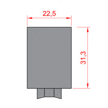 RUEDA S DIANA PUERTA C 94 70000 800 NYLON FIJA HE