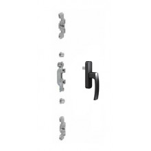 KIT MICROVENTILACION PRACTICABLE CUADRO 5120 1P NEGRO APERTURA 180  MR