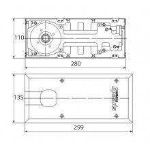 CIERRAPUERTAS 34.0020 SPEEDY M 68 FUERZA UNICA LEVA REGLETA RETENCION 90  GD