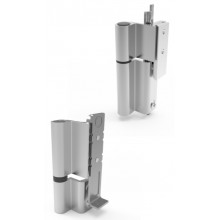 JGO BISAGRAS HOGER BLANDA GALICUBE D0126.AN  1404AI  ANODIZADO PLATA 2  HOJA REGULABLE 130KG DB