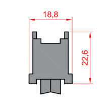 RUEDA S GAUDI ZAMAK ROD. BOLAS REGULABLE HE