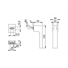 MANILLA MULTIFUNCION MINIMALISTA TOULON 12276467 NEGRA 32 42 EJE 37MM HP