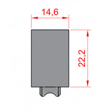 RUEDA S BL TRIANA NYLON FIJA HE