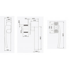 MANILLA MULTIFUNCION ACODADA CUADRO 5180 PLATA IZQUIERDA MR