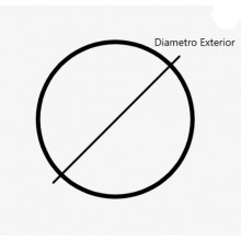 UÑERO ADHESIVO DSC 18.0110 IBR INOX BRILLO D60MM