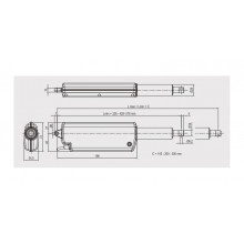 MOTOR CELOSIA ROCK2 6270002 200MM 110 230V GRIS