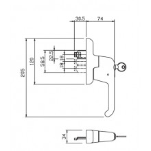 CREMONA OSCILO CON LLAVE EURO KEY 01092500 NEGRA  GS