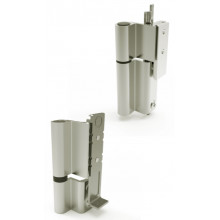 JGO BISAGRAS HOGER BLANDA GALICUBE D0126.PI  1404AI  ANODIZADO INOX 2  HOJA REGULABLE 130KG DB