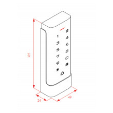 CONTROL DE ACCESO WIFI AC220 TECLADO TARJETA LLAVERO OC
