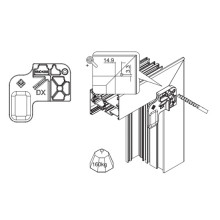 PLANTILLA BISAGRA SUPERIOR 160KG OSCILO WEEN 3400.50 MS