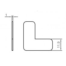 ESCUADRA ALINEACION 11 9X1 INOX 304 NM