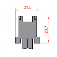 RUEDA S CONFORT ZAMAK ROD. BOLAS REGULABLE HE