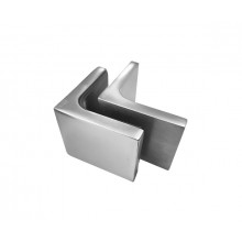 ESTABILIZADOR VIDRIO ANGULO 90 MC 201   2 tornillos diferentes  ANODIZADO PLATA VIDRIO 10 16MM MP