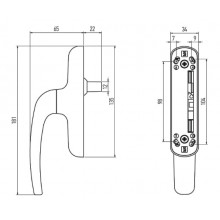 CREMONA OSCILO 7101 INOX MR