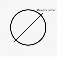 UÑERO ADHESIVO 18.0100 IBR INOX BRILLO D50MM