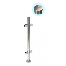 POSTE CIEGO CUATRO PINZAS 180 H 702 PSS INOX BRILLO AISI 316 TUBO 40MM FO