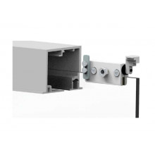 KIT CORREDERA FALSO TECHO SERIE GRECIA 3OCULTO90 ANODIZADO PLATA 90KG 3 METROS   FRENO RN