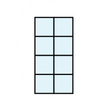 KIT FRAME HOJA FIJA CON ADHESIVO 51MONACON NEGRO 1000X2500MM RN  PERFIL   KIT ADHESIVO  DOS COMPONENTES 