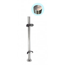POSTE CIEGO CUATRO PINZAS 90 H 703 PSS INOX BRILLO AISI 316 TUBO 40MM IN