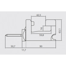 GRILLO TOP BLANCO  REF. 221 B  1 HOJA LV