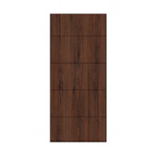 PANEL PVC LR4 NOGAL OSCURO FOLIADO 2000X800X24 BR