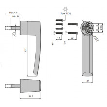 MANILLA MULTIFUNCION MINIMALISTA NUX 0505A MV INOX FP