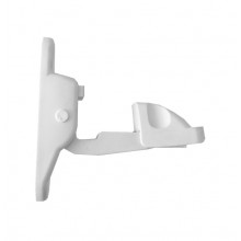 FIXATION FOR THE WALL 9000B FOR ONE LEAF WITH SPRING WHITE