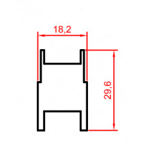 RUEDA S A 300 ALUGOM NYLON ROD. BOLAS FIJA HE