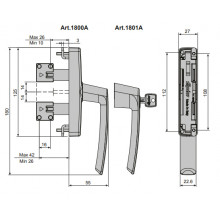 CREMONA AP. EXT. CON LLAVE GAIA 1801A 37 NEGRA FP